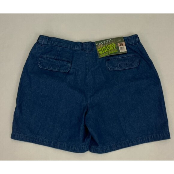 Savane Outdoor Khakis Hiking Short Men's 42 Light Wash Denim Cargo Lot of 2 - Picture 3 of 8